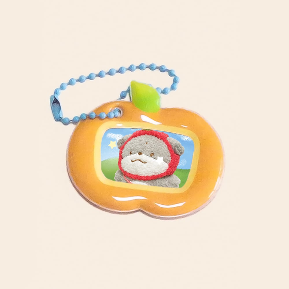 Image of PUFFY APPLE PHOTO KEYRING