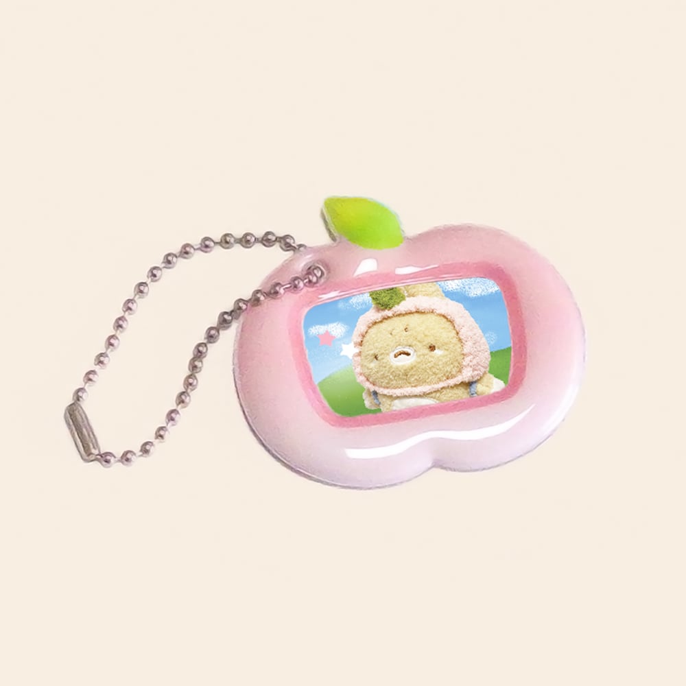 Image of PUFFY APPLE PHOTO KEYRING