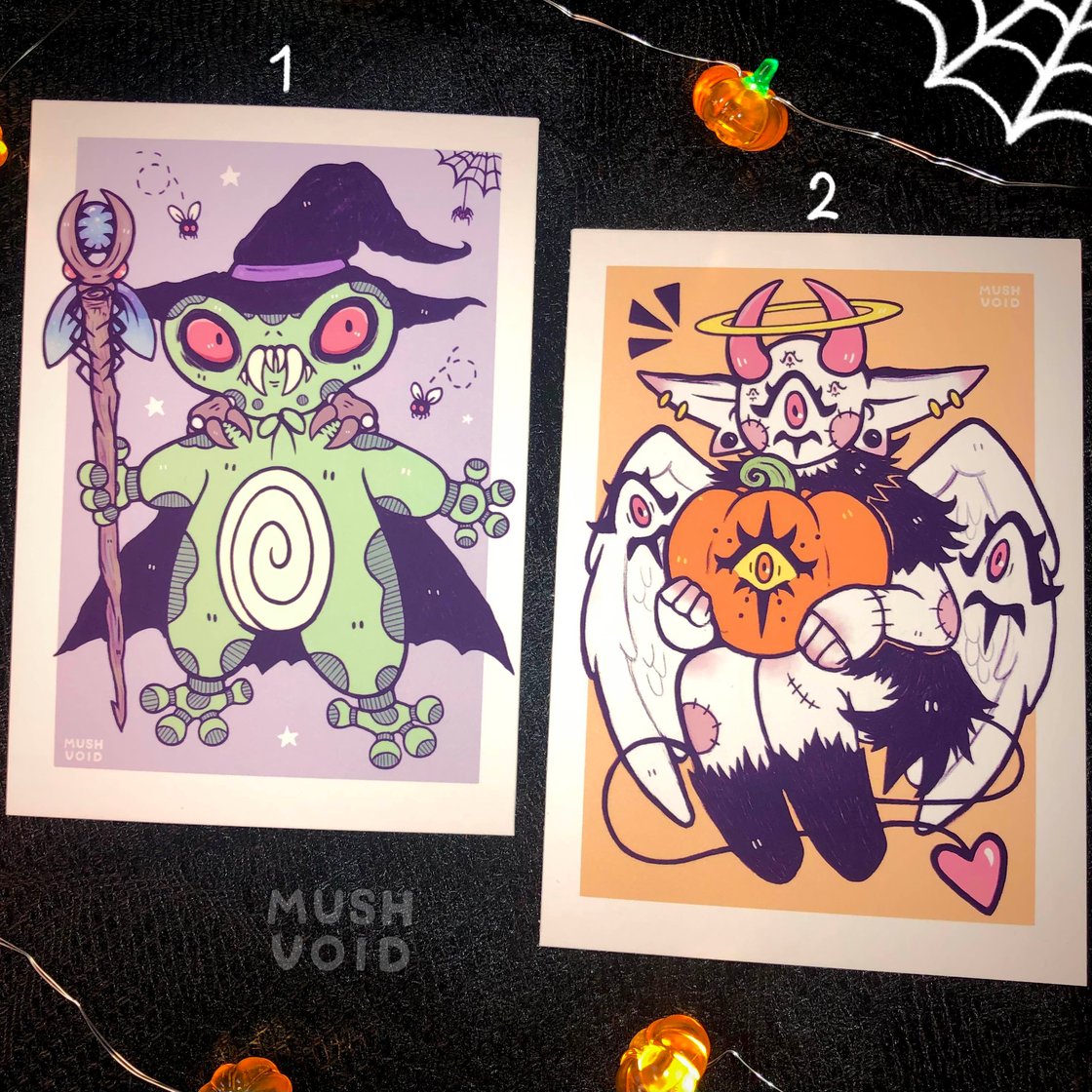 Image of Halloween A6 Mini Prints | Losgann & Oona