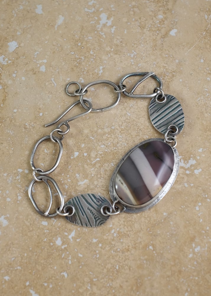 Image of Polychrome Jasper, Sterling Silver Bracelet