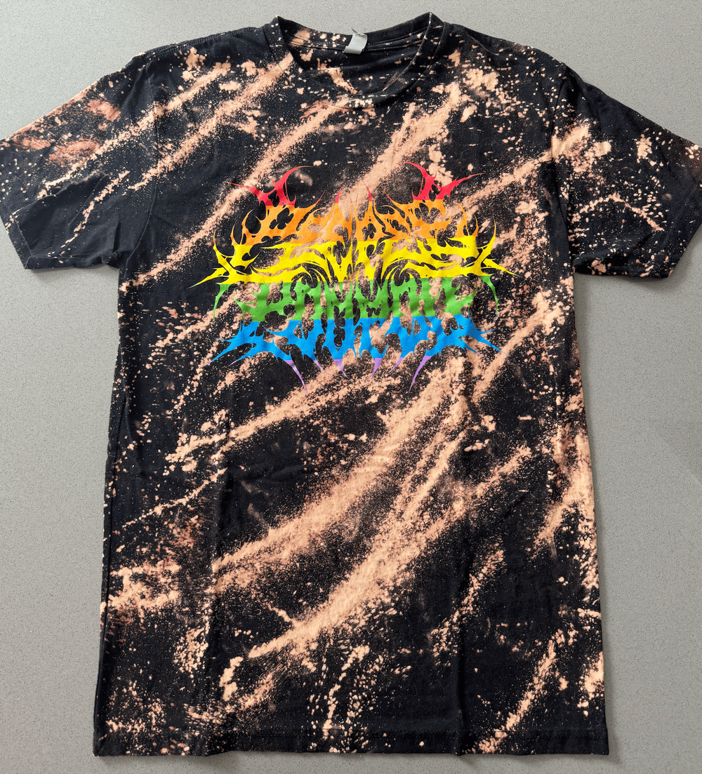 Image of 🌈🧪🦄OVERSTOCK🦄🧪🌈 Rainbow Acid Wash Tee Shirt