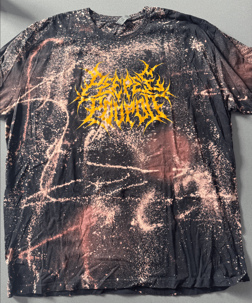 Image of 🖤🧪🧡OVERSTOCK🖤🧪🧡 Acid Dyed Orange Font PeePee PooPoo Tees