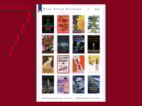 Image 3 of Custom Book Cover Sticker Sheets - A5 (16 Stickers)