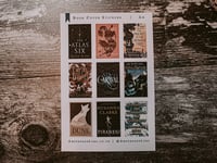 Image 4 of Custom Book Cover Sticker Sheets - A6 (9 Stickers)