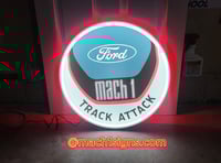 Image 1 of Custom LED RGB Mach 1 track attack Wall signs for Garage and man cave