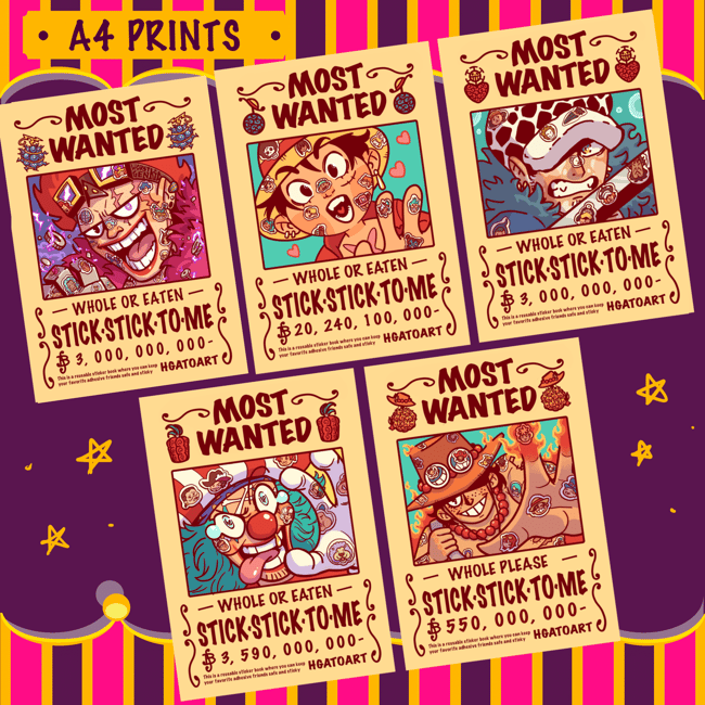 OP - WANTED POSTERS A4