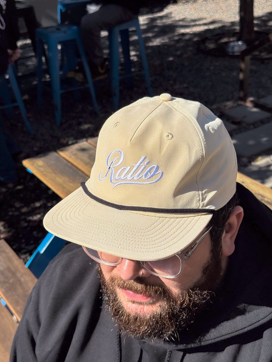 Image of Cream Retro Ratio Hat