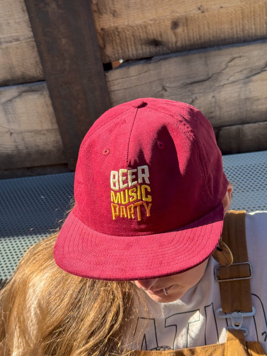 Image of Maroon Beer Music Party Corduroy Hat 