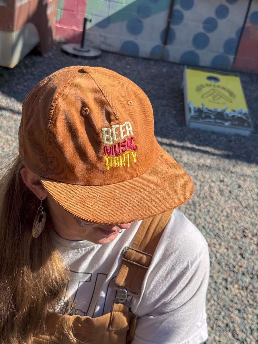 Image of Tan Beer Music Party Corduroy Hat 