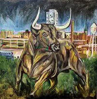 Bull City Original Painting