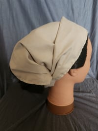 Image 2 of Organic Cotton Reversible Headcovering -Plum floral  
