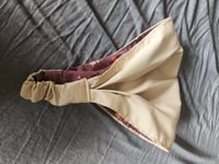 Image 3 of Organic Cotton Reversible Headcovering -Plum floral  