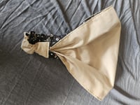 Image 5 of Organic Cotton Reversible Headcovering- Black Meadow 