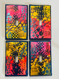 Image 1 of Bright Collage Light Switch Plates (4 available)