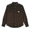 Corduroy Shirt in Dark Brown