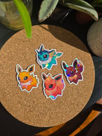 Image 2 of Low poly Eeveelution stickers