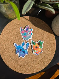 Image 4 of Low poly Eeveelution stickers