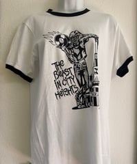 Image 3 of Beast In City Heights White/Black Ringer T-Shirt