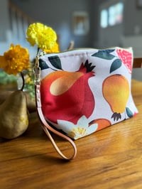 Image 2 of Pomegranate Pear Makeup Bag
