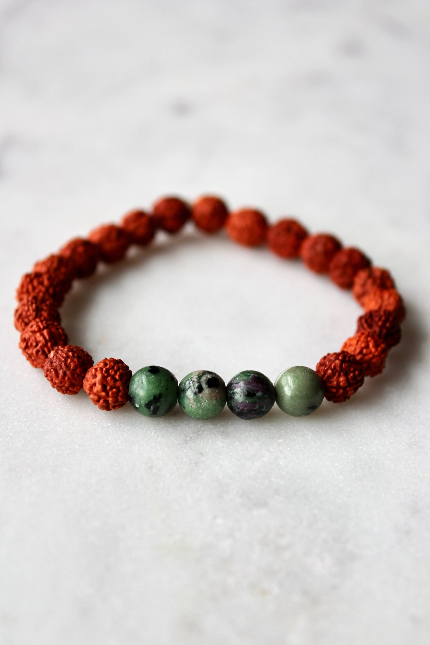 Image of Ruby In Zoisite Wrist Mala