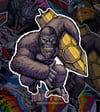 Surfing Kong Sticker