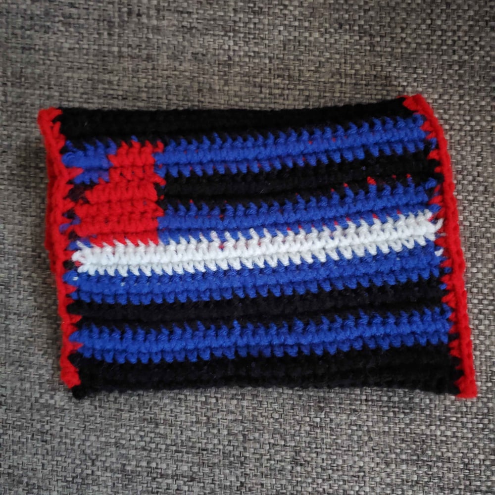 Image of Leather Pride Flag Crochet Bag