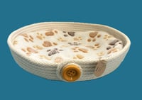 Image 2 of Handmade rope/fabric small pet bed