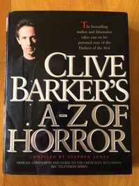 Image 1 of Clive Barker "Cliver Barker's A-Z of Horror" Oversized Hardcover.