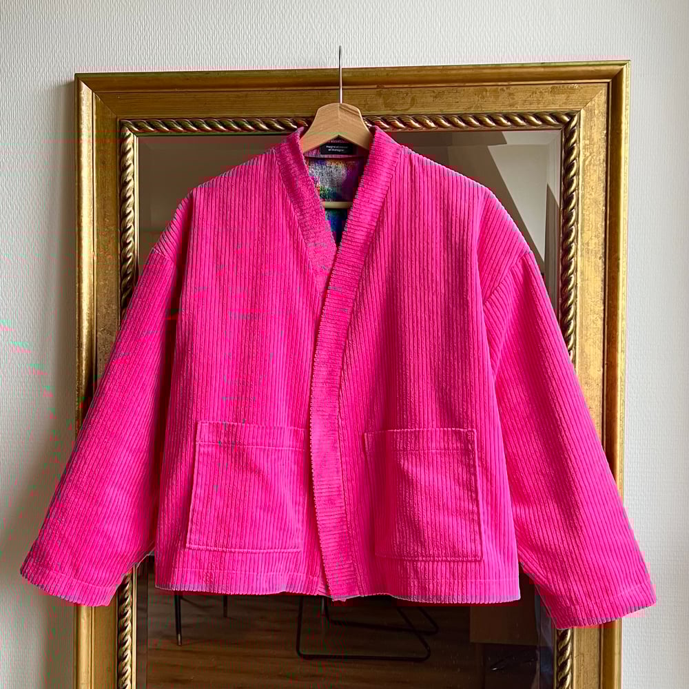 Image of KIMONO DISCOPINK • doublé 