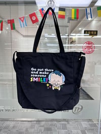 Image 2 of **B-GRADE** Smiling Friends Shoulder Tote Bag