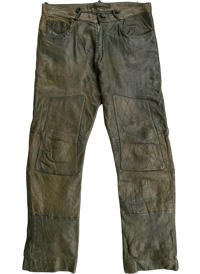 Image 1 of Miharayasuhiro Double Knee Leather Pants - M
