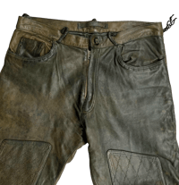 Image 3 of Miharayasuhiro Double Knee Leather Pants - M