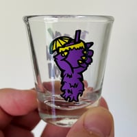 Image 2 of PINA COLADA WOLFMAN 2oz Black Lagoon Room Logo Shot Glass