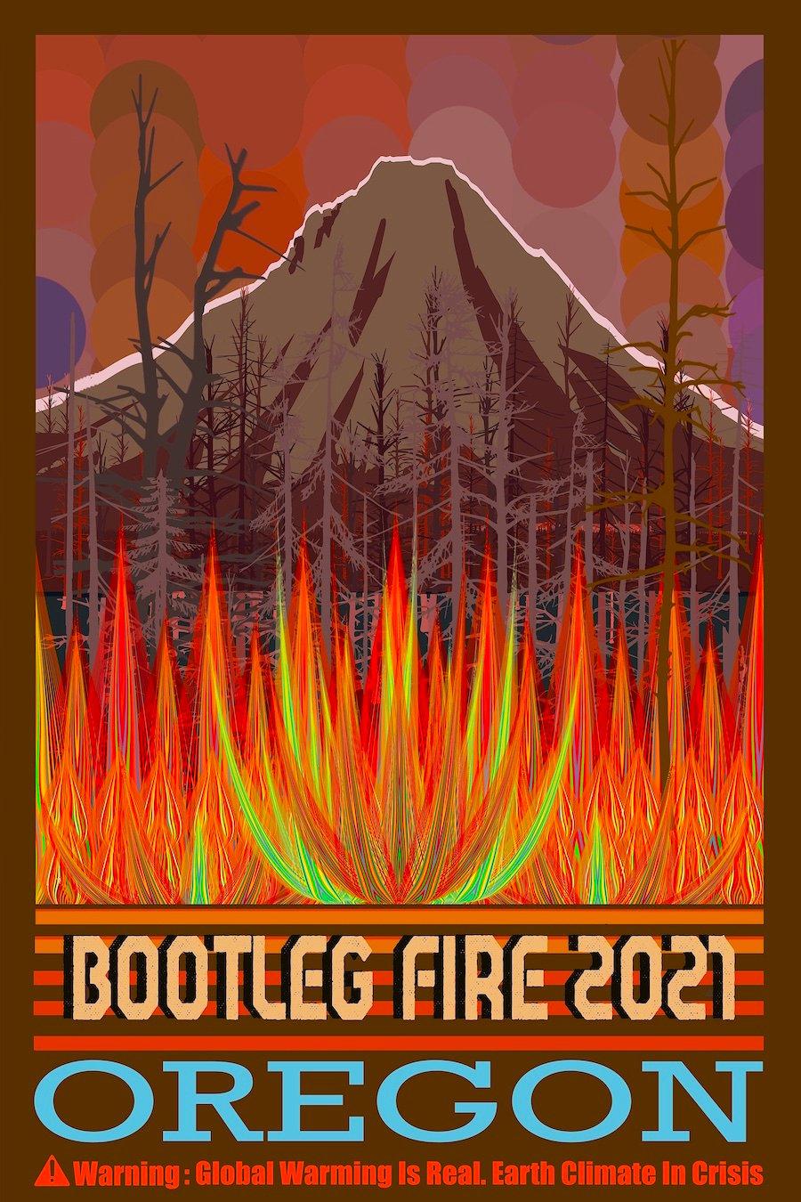 Image of Bootleg Fire 2021 Oregon Poster