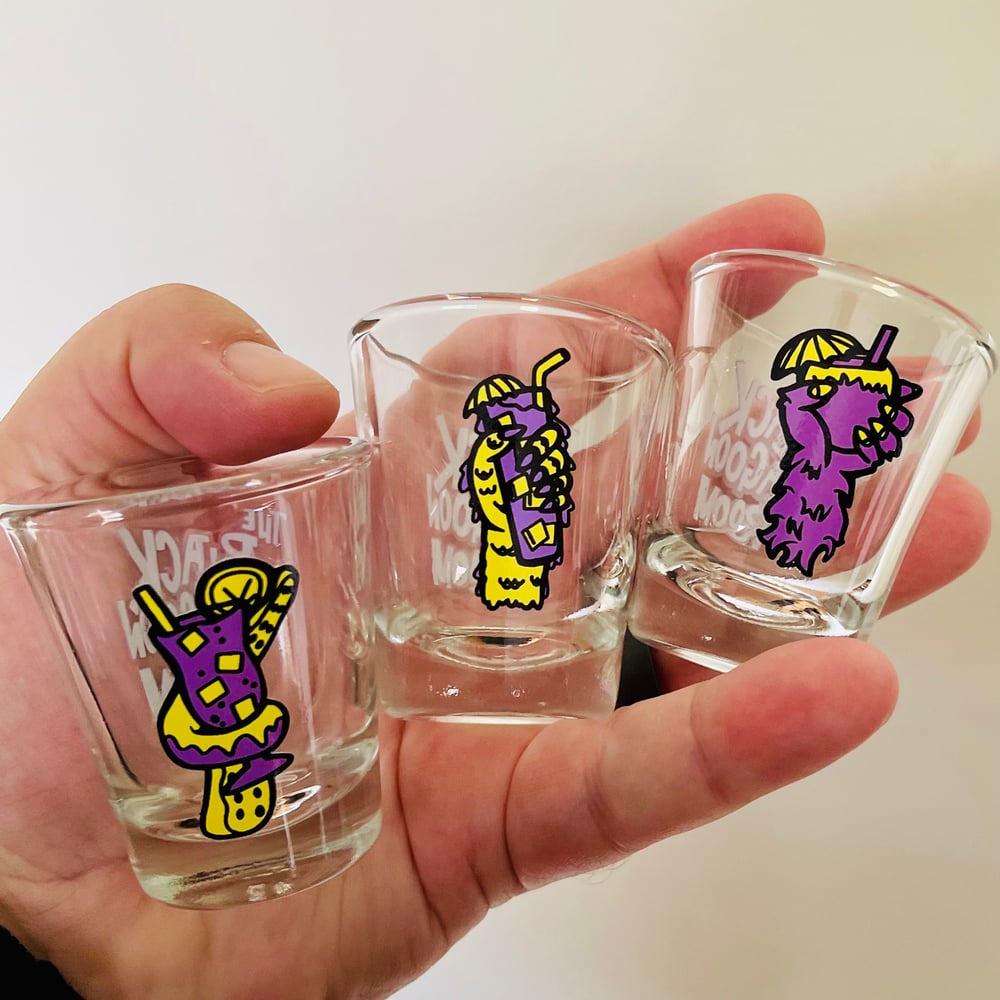 THIRSTY MONSTERS 2oz Shot Glass Gift Set of 3