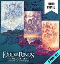 Image of THE LORD OF THE RINGS TRILOGY - LITHOGRAPHS - AP REGULAR SET - 24x36