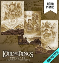 Image of THE LORD OF THE RINGS TRILOGY - LITHOGRAPHS - FOIL VARIANT AP SET - 24x36