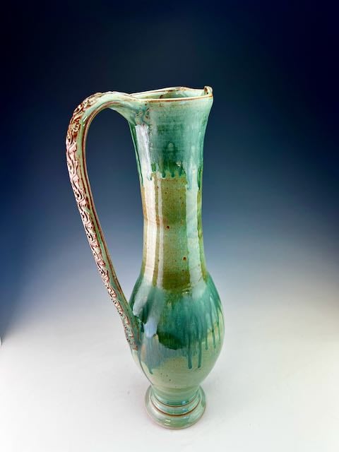 Image of Tall pedistalled pitcher (WBSM/JJF/CASH)