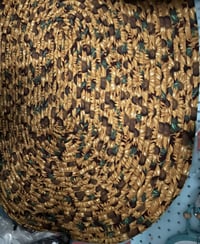 Image 1 of Handmade Jelly roll rug, sunflower