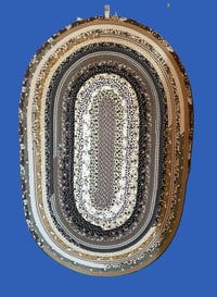 Image 1 of Handmade Jelly Roll rug, brown/tan