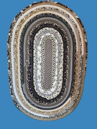 Image 2 of Handmade Jelly Roll rug, brown/tan