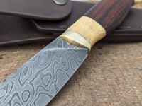 Image 3 of Damascus bushcraft knife 