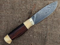 Image 1 of Damascus bushcraft knife 