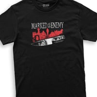 Image 2 of GONE t-shirt / black+red