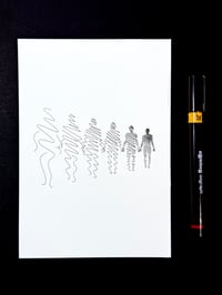 Image 3 of Silhouettes 01 — 5x7" pen plot