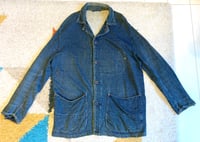 Image 1 of 45 rpm indigo dyed woven cotton blazer/cardigan, size 2 (fits L/XL)