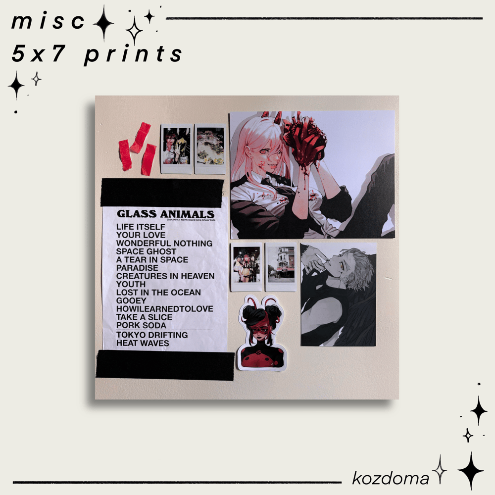 Image of misc 5x7 prints