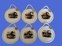Handmade Halloween  rope coasters