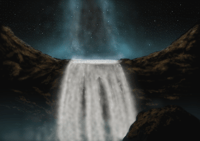 Image 1 of Waterfall Night Sky