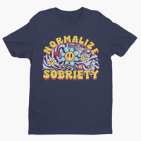 Image 3 of Normalize Sobriety | Recovery Shirt